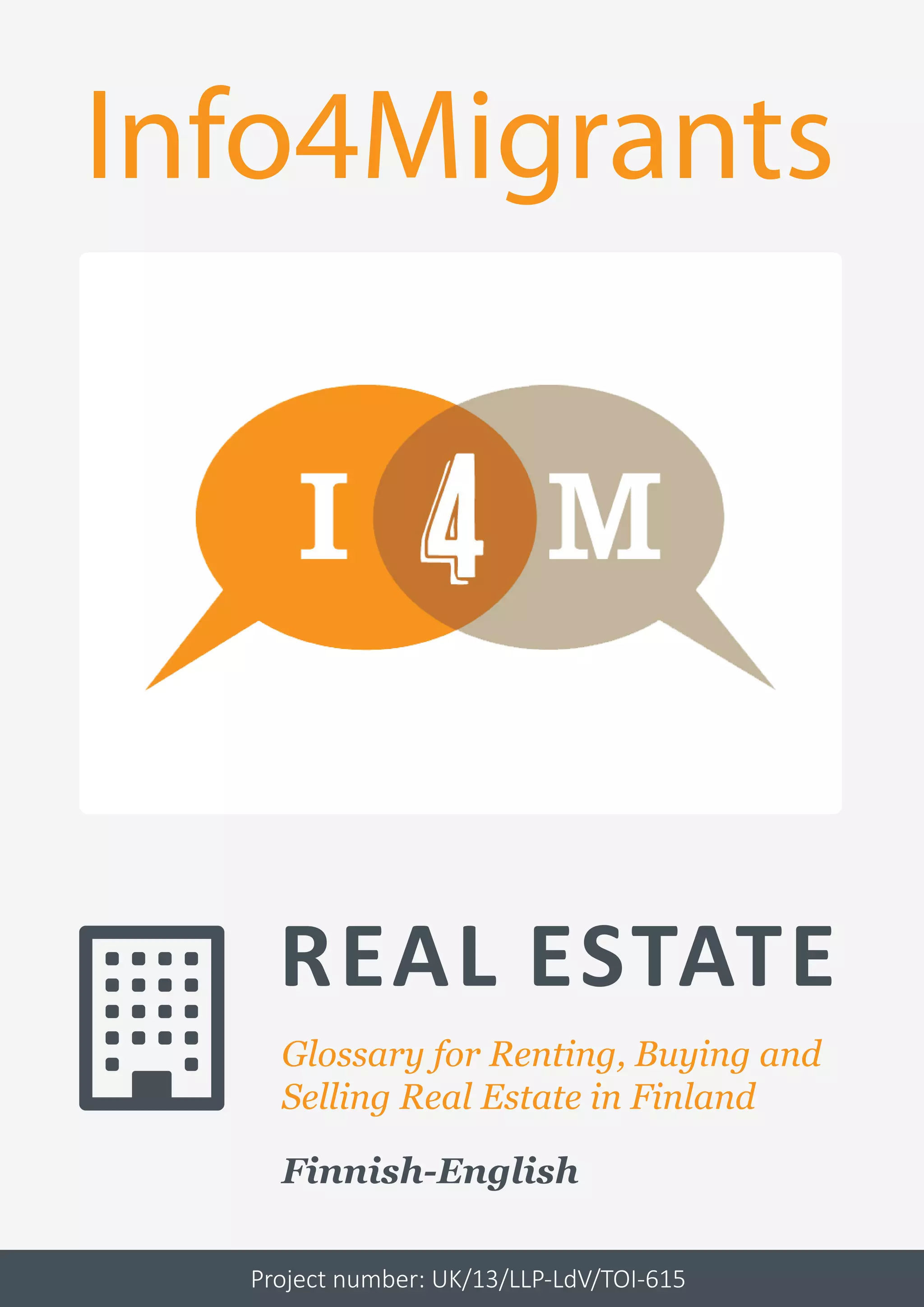 I4M Real estate glossary (finnishenglish) PDF