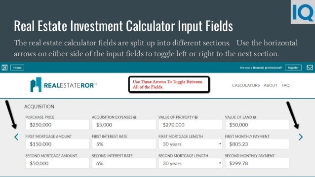 Real estate Investment Calculator Rental Property Calculator