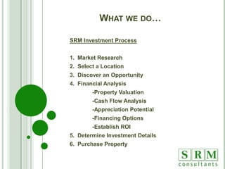  Inflationary concerns for 2010 and beyond give you the opportunity to hold rental property; rent increases, property value increases, and loan payments remain fixed.Why Real Estate…Why Now? While home sales have improved, housing prices in many markets are projected to decline significantly through 2010.  Overall, prices are projected to drop 5-10% nationwide and even more in select markets.  (www.moodys.com) 