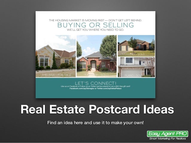 real estate postcard