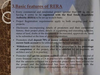 Real Estate (Regulation and Development) Act 2016 | PPTX