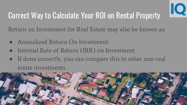 rental property return on investment