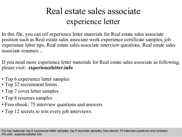 real estate sales associate resumes