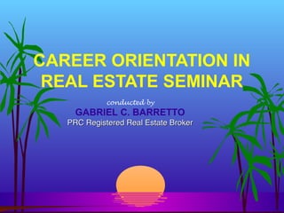 Real estate sales training & seminar | PPT