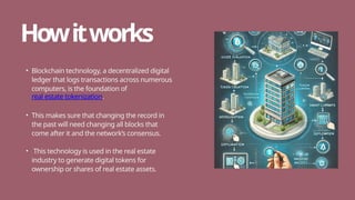 REAL ESTATE TOKENIZATION AND THEIR TYPES | PPTX