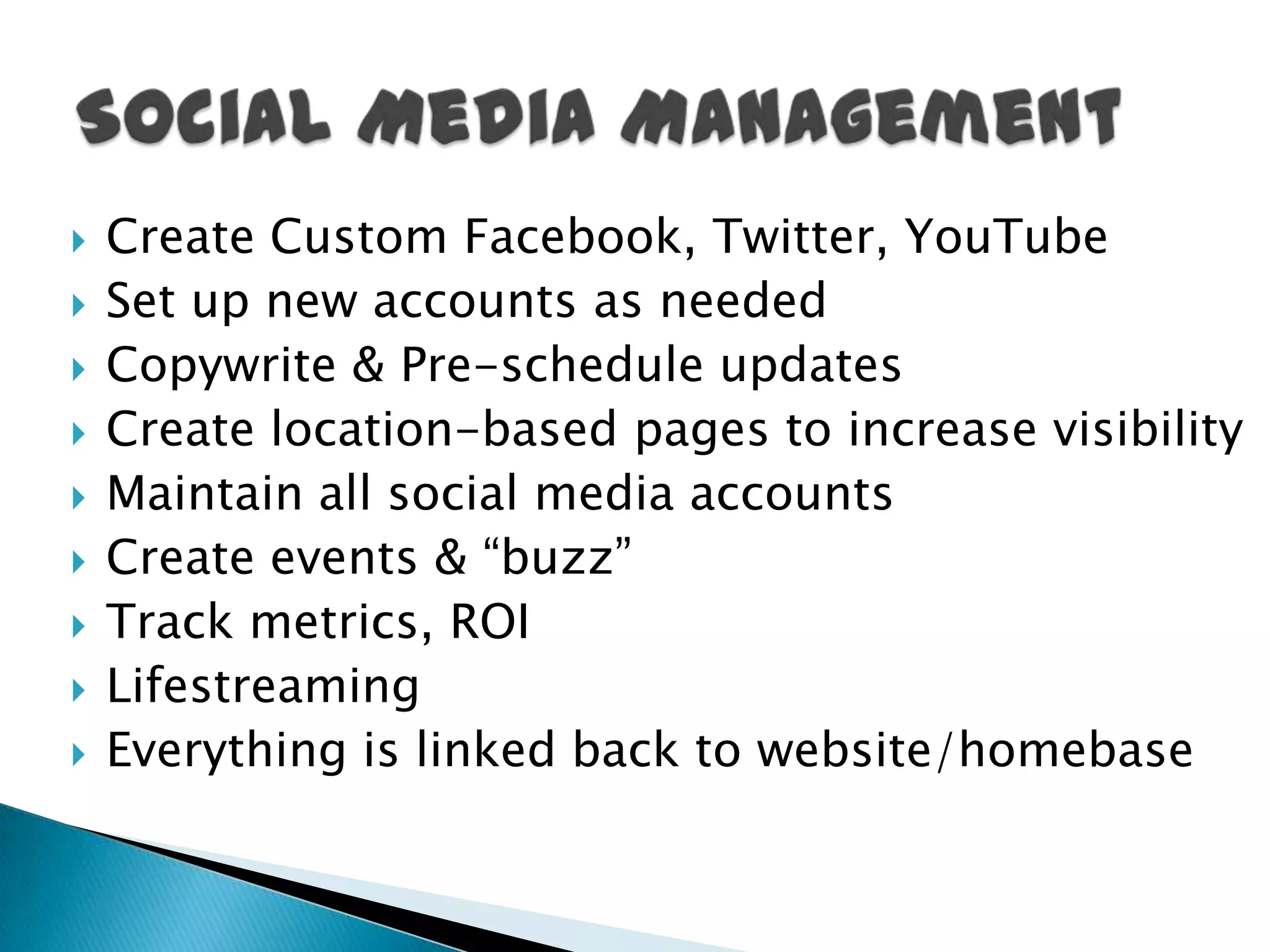 That’s just to name a few!I strive to be a complete support system for Realtors to turn to no matter what they need.One Stop Shop for Agents!  