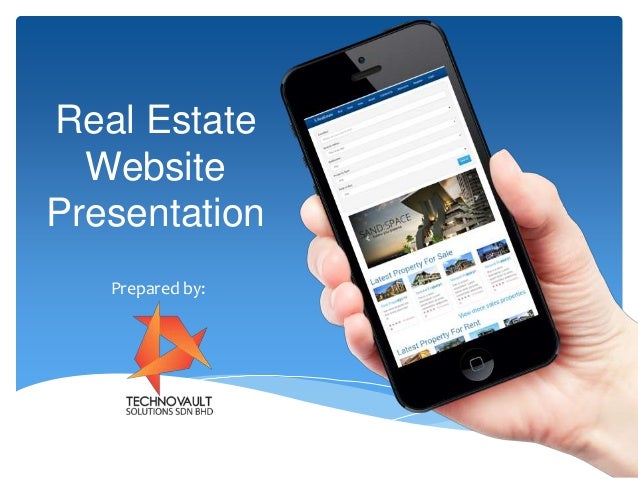 real estate website presentation