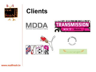 Clients www.realfresh.tv 