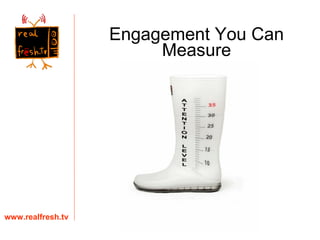 www.realfresh.tv Engagement You Can Measure 