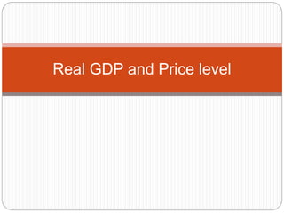Real GDP and Price level
 