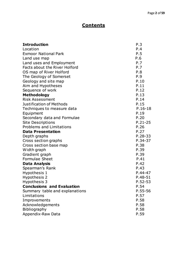 A* full marks GCSE geography coursework (rivers) | DOCX