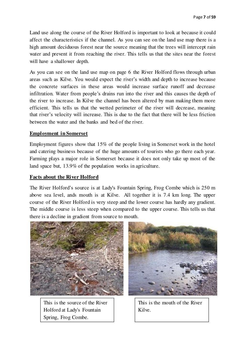 Geography river coursework evaluation 08 image