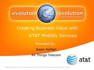 [object Object],[object Object],Provided by:   Jason Ashton All Things Telecom 