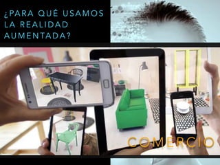 C O M E R C I O
¿ PA R A Q U É U S A M O S
L A R E A L I D A D
A U M E N TA D A ?
 