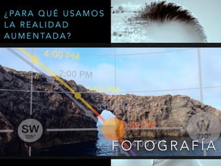 F O T O G R A F Í A
¿ PA R A Q U É U S A M O S
L A R E A L I D A D
A U M E N TA D A ?
 