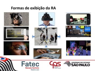 Formas de exibição da RA
 