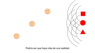Podría ser que haya más de una realidad

 