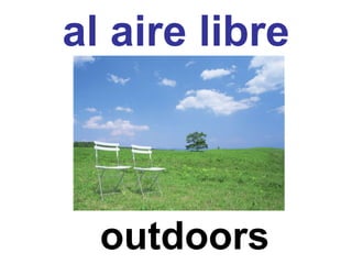 al aire libre outdoors 