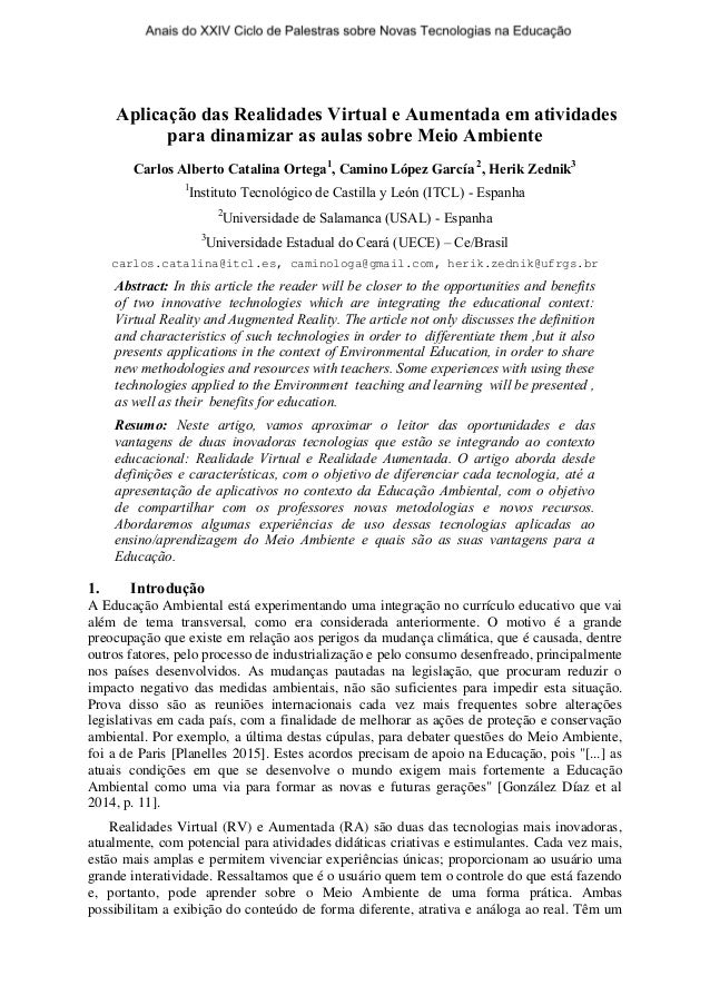 Artigos cientificos sobre meio ambiente