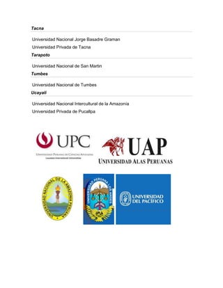 Realidad universitaria en el peru