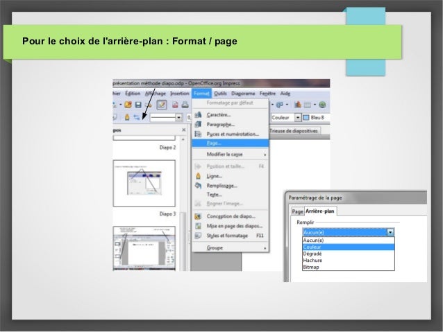Realisation diaporama libre office