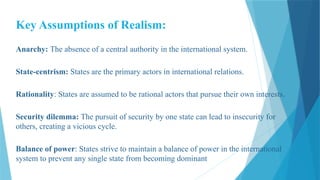Realism In International a foundation for understanding international ...