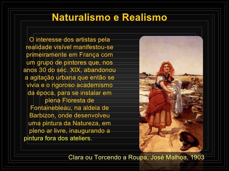 Qual Alternativa A Seguir Define Melhor O Movimento Realista