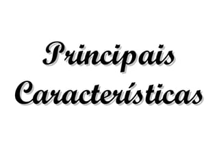Principais Características 