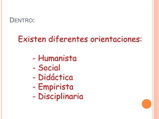 El realismo supone romper con el sistema de enseñanza que venía dándose hasta entonces: el humanismo:“centrado en el saber de los antiguos y con finalidad de carácter moral y filosófico.”