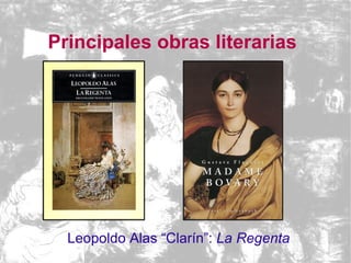 Principales autores europeos Europa en 1911 Honoré de Balzac Gustave Flaubert Émile Zola Charles Dickens Fiedor  Dostoyevski Leon Tolstoi Juan Valera Benito Pérez Galdós Leopoldo Alas (Clarín)‏ Emilia Pardo Bazán Vicente Blasco Ibáñez José Mª Eça de   Queiroz 