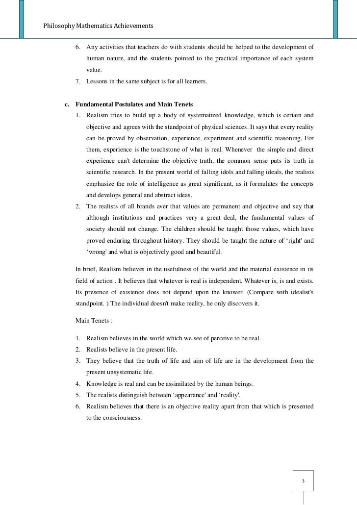 Realism essay conclusion image