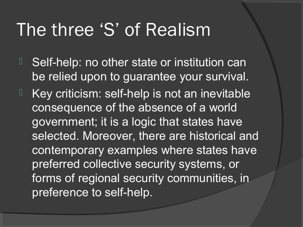 Realism Theory of IR