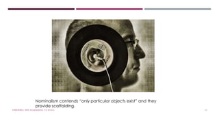 Nominalism contends “only particular objects exist” and they 
provide scaffolding. 
#WRITEWELL WITH #LSADMEDIA. CC-BY-4.0. 13 
 