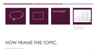 #context 
NOW FRAME THIS TOPIC. 
Keyframe from 
HTanimation. 
#WRITEWELL WITH #LSADMEDIA. CC-BY-4.0. 20 
 