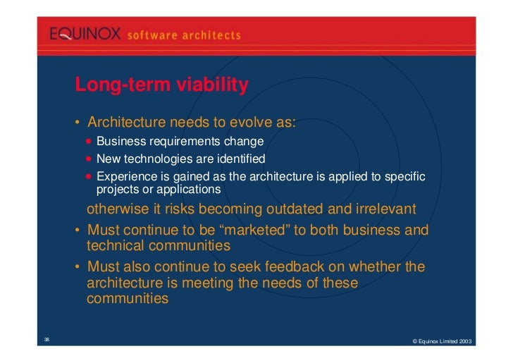 Setting Some Realistic Enterprise Architecture Goals