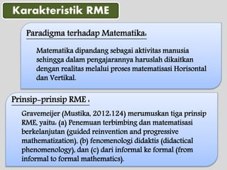 Rumus Rme Realistic mathematics education (rme) | PPTX