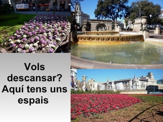 Vols descansar? Aquí tens uns espais   