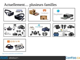 - @hellosct1 –
Actuellement… plusieurs familles
http://www.createwebxr.com/webVR.html
 