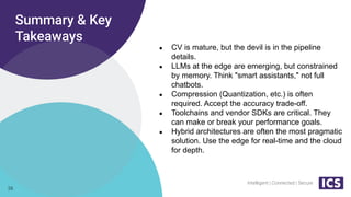 Reality Check Deploying Computer Vision and LLMs at the Edge | PDF