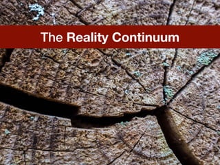 The Reality Continuum
 