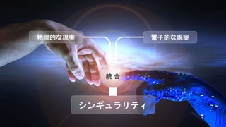 物理的な現実 電子的な現実
シンギュラリティ
統 合
 