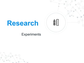 Research
Experiments
 