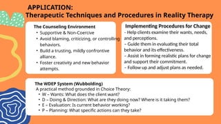 REALITY THERAPY PRESENTATION FOR GUIDANCE AND COUNSELING | PPTX
