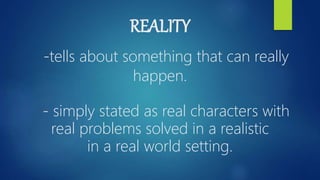 Reality vs fanciful | PPTX