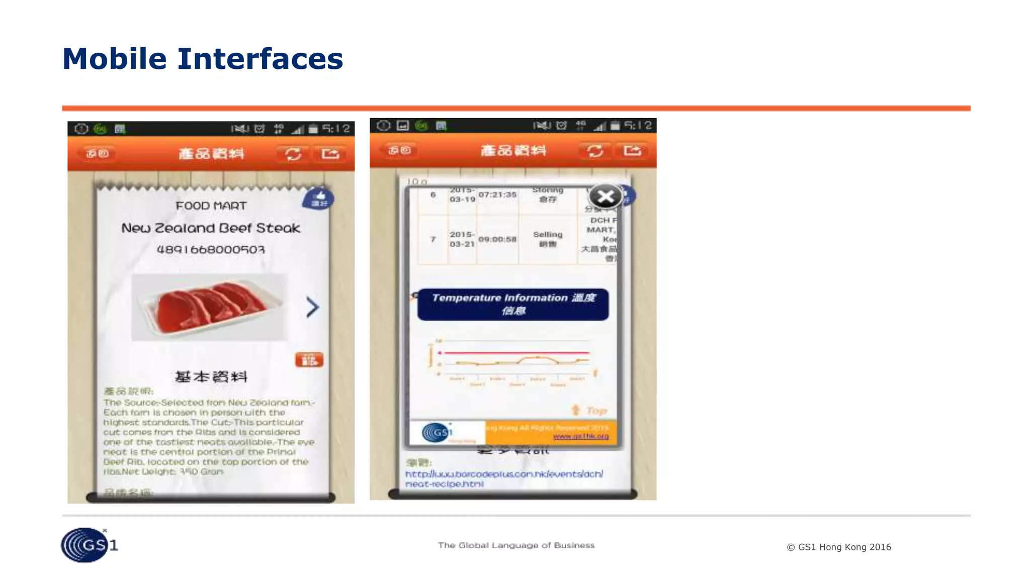 © GS1 [Country] 2015© GS1 Hong Kong 2016
Mobile Interfaces
 