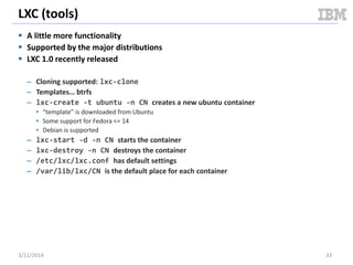 Realizing Linux Containers (LXC) | PPTX