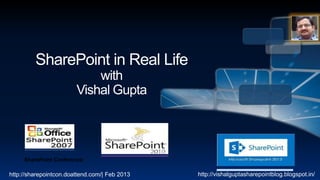 SharePoint Conference

http://sharepointcon.doattend.com/| Feb 2013   http://vishalguptasharepointblog.blogspot.in/
 