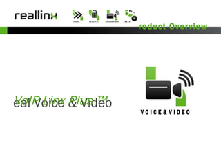 Product Overview Real Voice & Video VoIP Linx Plus ™ 