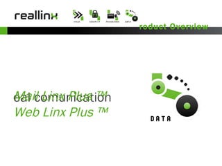Product Overview Real comunication Mail Linx Plus ™ Web Linx Plus ™ 