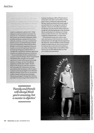 Frances Hawley, Mowgli Entrepreneur speaks to RED Magazine